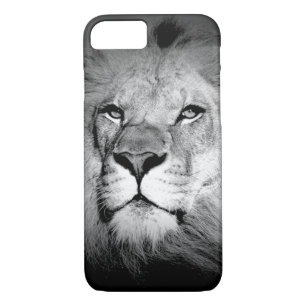 Black & White King Lion Eyes iPhone 7 Coque