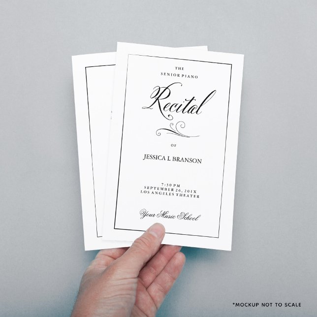 Black & White Music Considérant Modèle du programm (Créateur téléchargé)