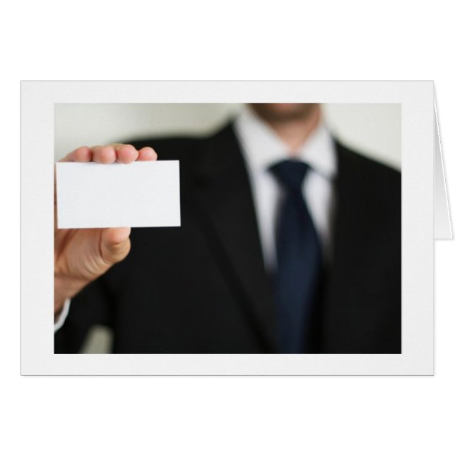 Black White Personnaliser Homme d'affaires (Devant horizontal)