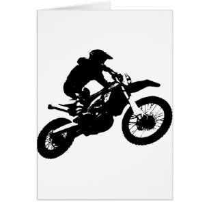 Black White Pop Art Motocross Motorcyle Sport