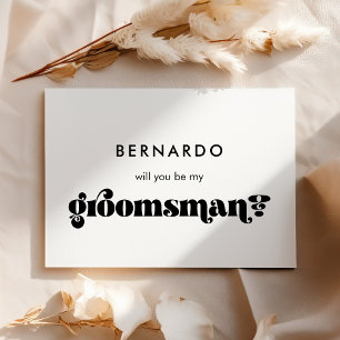 Black & white retro Serez-vous ma carte de toilett