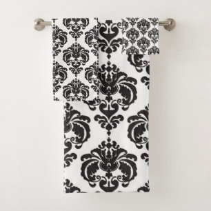 Black & White Royal Glam Damask