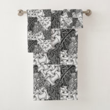 Black & White Zen Towel Set