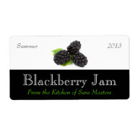 Blackberry Jam Canning Étiquettes