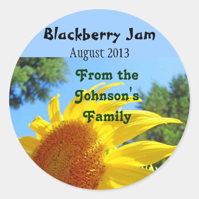 Blackberry Jam en conserve Stickers Étiquettes Tou (Devant)
