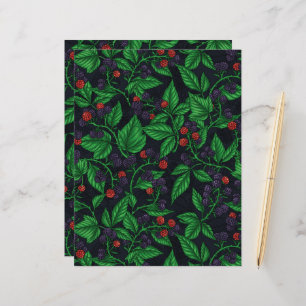 Blackberry sur gris foncé