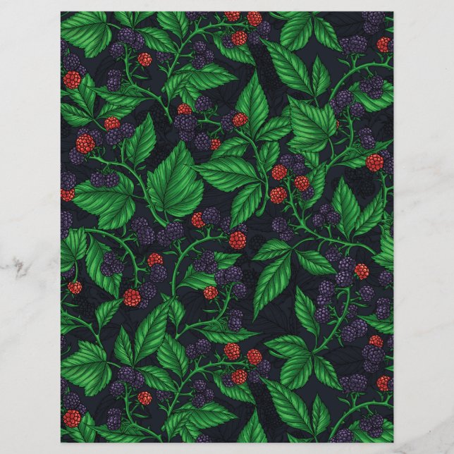 Blackberry sur gris foncé (Devant)