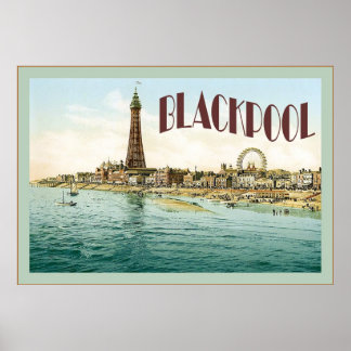 Blackpool ~ Poster Vintage voyage