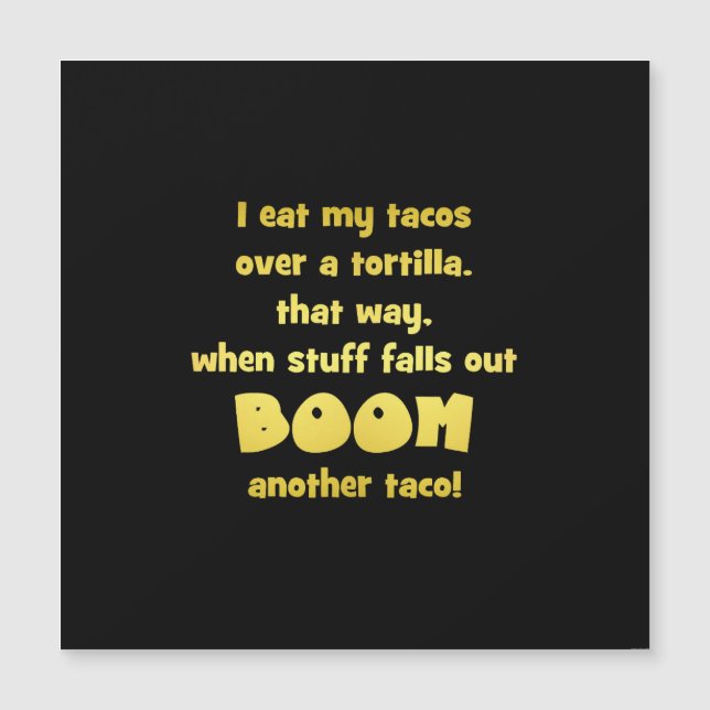 Blague de tortilla Boom drôle (Devant)