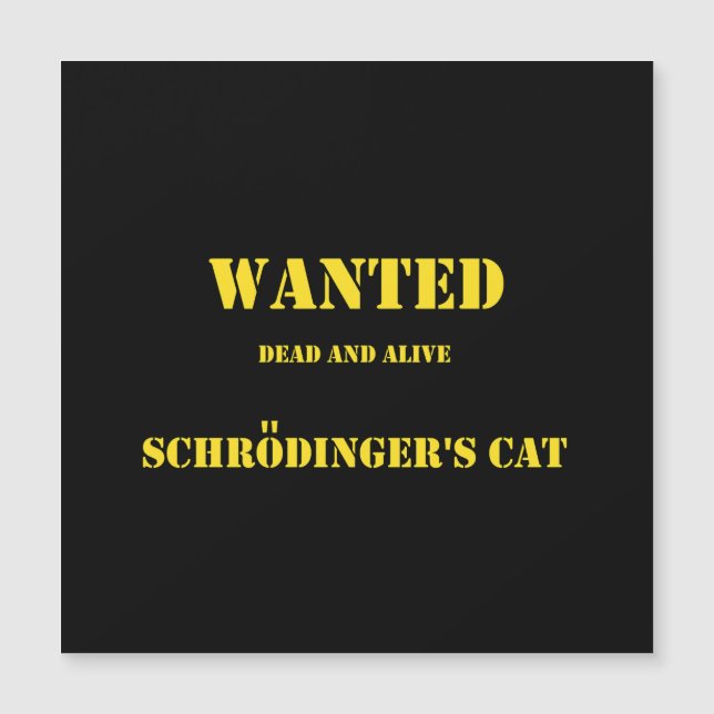 Blague Quantique Drôle : Le Chat de Schrödinger en (Devant)