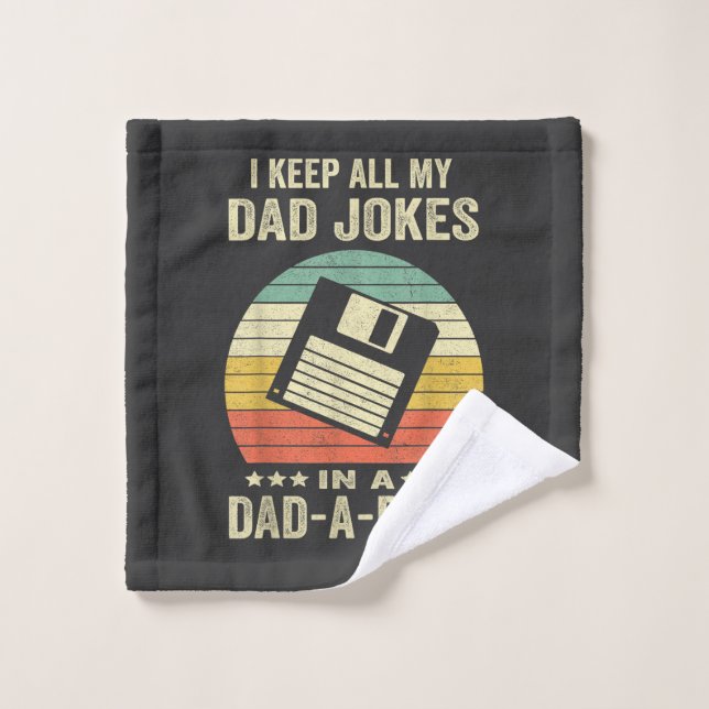 Blagues drôles de papa pour hommes dans dad-a-Base (Gant de toilette)