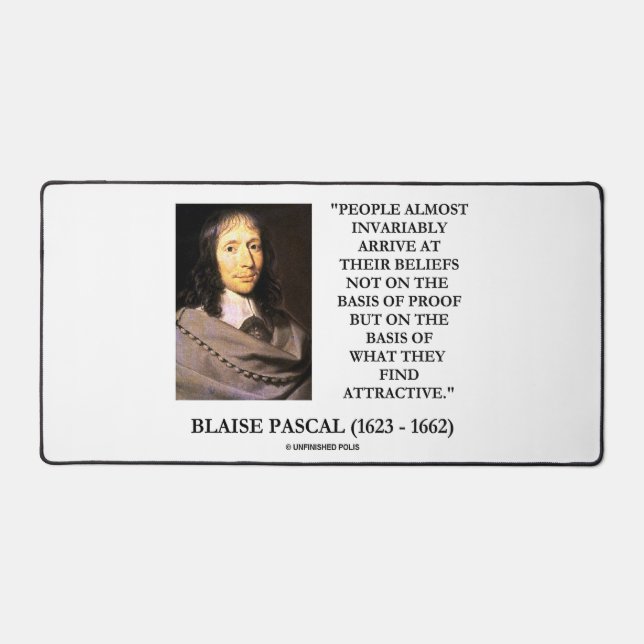 Blaise Pascal Arrive À Croyances Base Attractive (Recto)