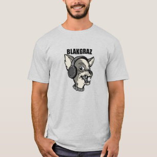 Blakgraz Lucy le chien avec casque T-shirt