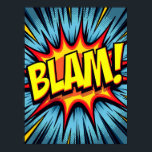BLAM ! Poster de la bande dessinée Pop Art<br><div class="desc">Apportez l'énergie dynamique d'un panneau de bande dessinée classique directement à votre mur avec cette affiche Pop Art vibrante. L'oeuvre raconte une histoire puissante à travers son esthétique classique de la bande dessinée, qui sert d'hommage direct à l'âge d'or des romans graphiques et au mouvement emblématique de la Pop Art....</div>