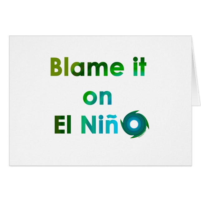 Blâmer El Nino (Devant horizontal)