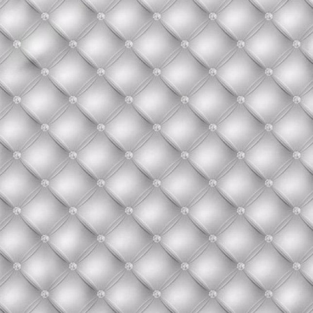 Blanc Argenté Motif Faux Diamant Hôtel Chic (Créateur téléchargé)