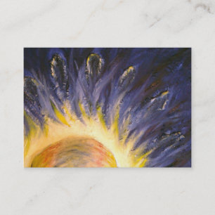 Blanc attentif de carte de visite d'esprit