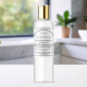 Blanc avec Cosmétique de texte noir Étiquette 2,5 