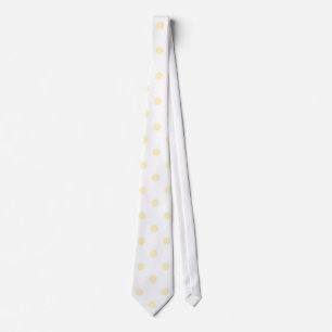 Blanc avec point couleur crème (Noël 1) Cravate ma