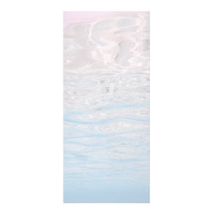 Blanc bleu élégant de menu de programme d'océan