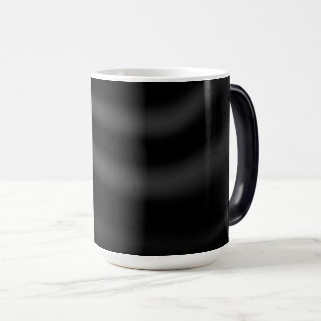 BLANC CRÉER VOTRE PROPRE MUG NOIR (Devant droit)
