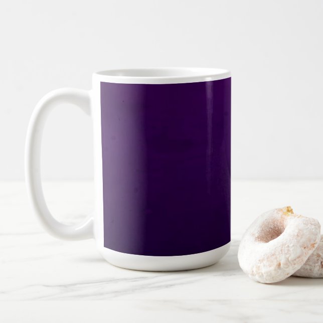 BLANC CRÉER VOTRE PROPRE MUG PURPLE (Avec donut)