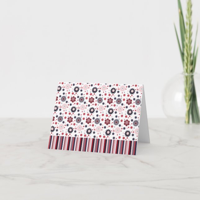 Blanc de cartes de note de variété de bouquet (Devant)