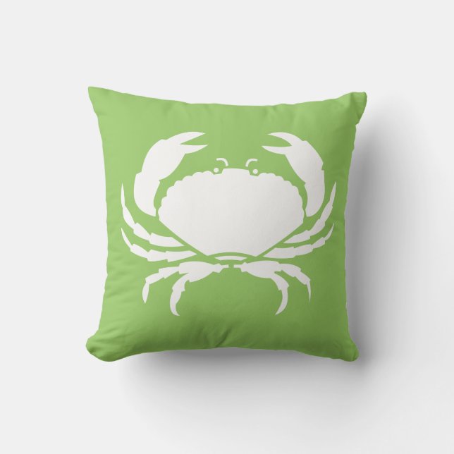 BLANC DE CRABE sur coussin vert (Recto)