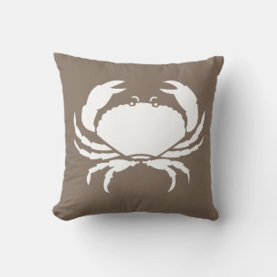 BLANC DE CRABE uniquement coussin marron