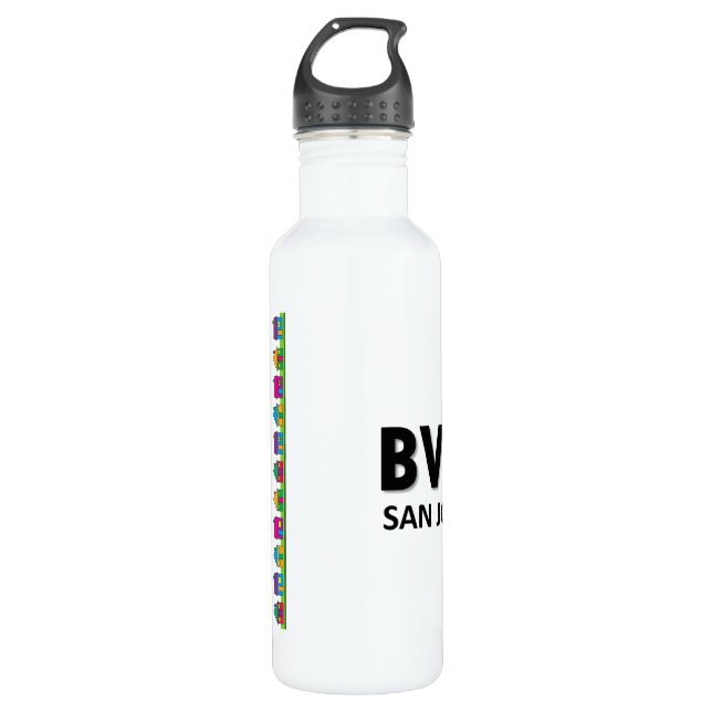 Blanc de la bouteille d'eau de BVNA (24 onces) (Devant)