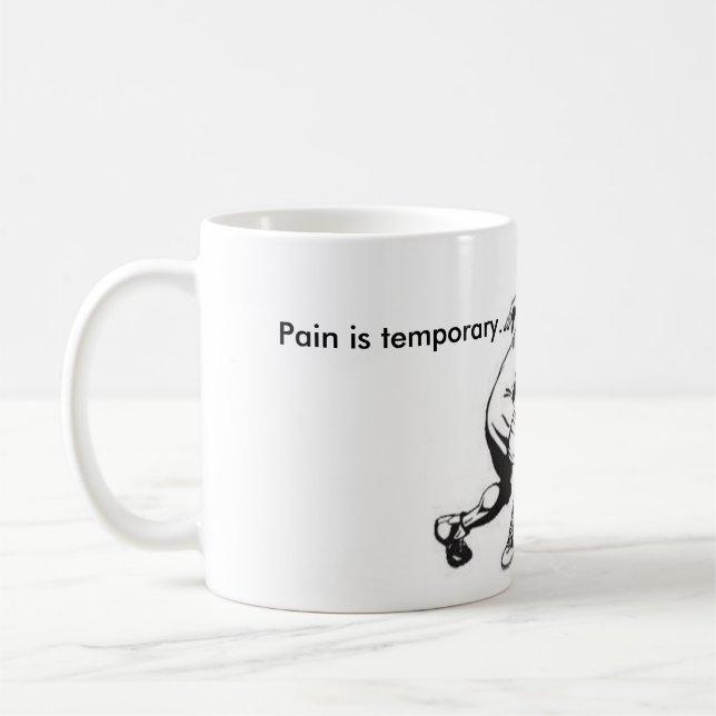 Blanc de lutte tasse blanche classique de 11 onces (Gauche)