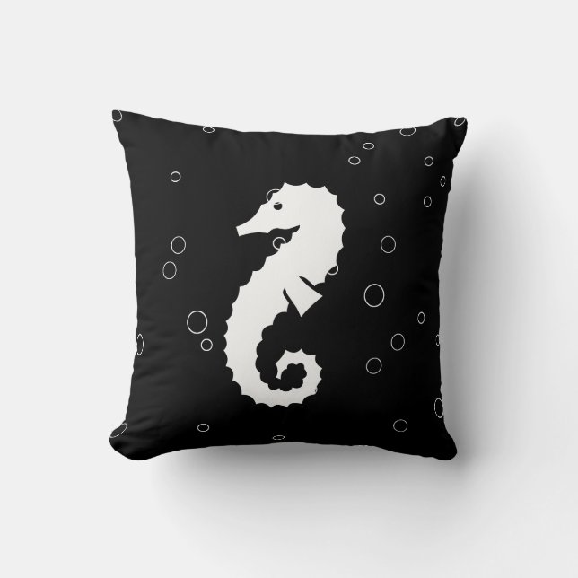 BLANC DE MER sur coussin noir (Recto)