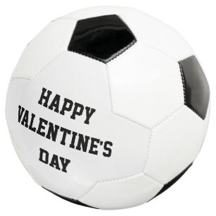 Blanc de noir de ballon de football d'amour de