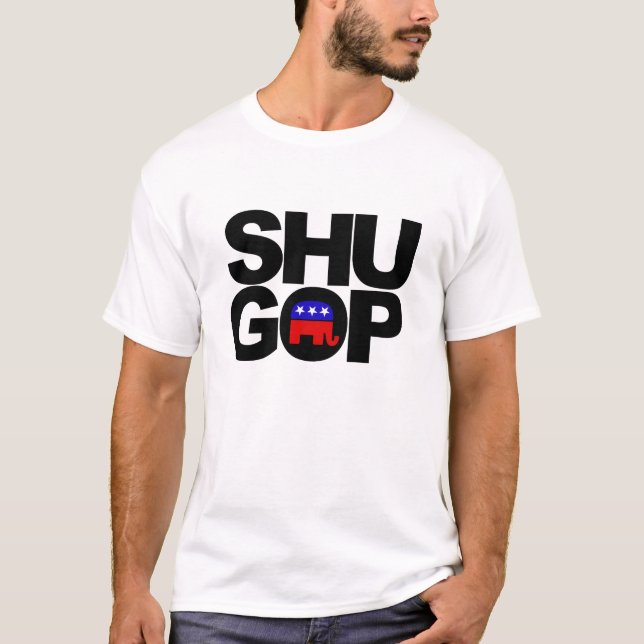 Blanc de T-shirt de CR de SHU (Devant)