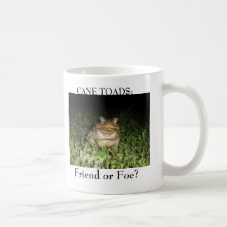 Blanc de tasse de crapaud de canne