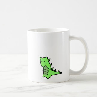 Blanc de tasse de dinosaure