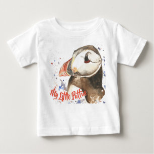 blanc d'enfant mon petit T-shirt de macareux