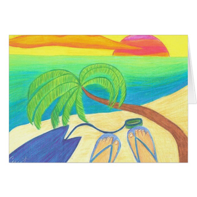 BLANC du coucher du soleil du surfer (Devant horizontal)