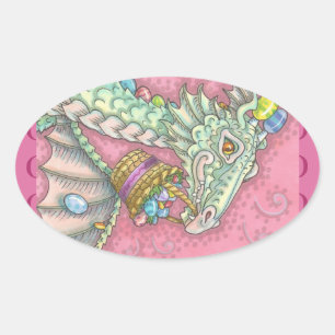 BLANC EASTER EGG DRAGON IMAGINAIRE STICKERS Feuill