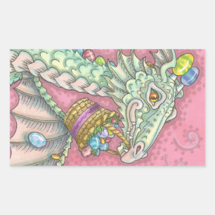 BLANC EASTER EGG DRAGON IMAGINAIRE STICKERS Feuill