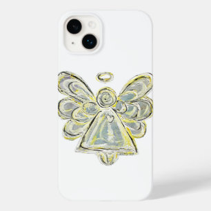 Blanc Guardian Angel Art coque iphone personnalisé