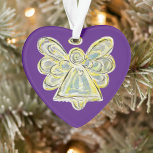 Blanc Guardian Angel Noël Pendentif Ornements