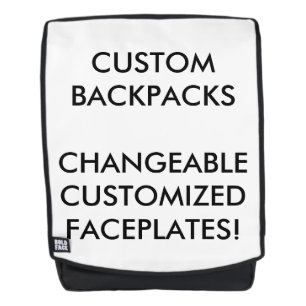 Blanc interchangeable de sac à dos personnalisé