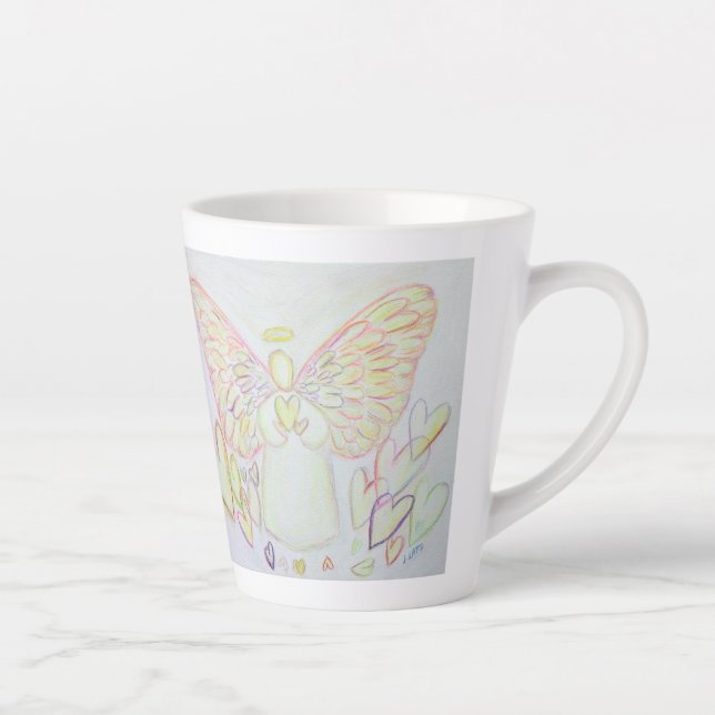 Blanc Léger Gardien Angel Café Latte Cup Mug (Droite)