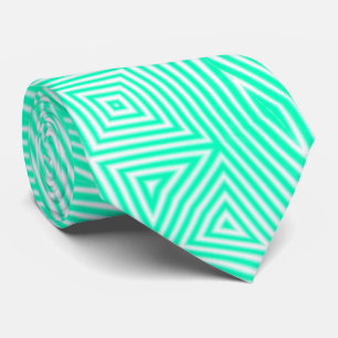 BLANC MODERNE & VERT & CUTE CRAVATE