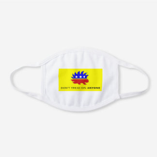 Blanc Ne touchez à personne le masque décoratif en coton