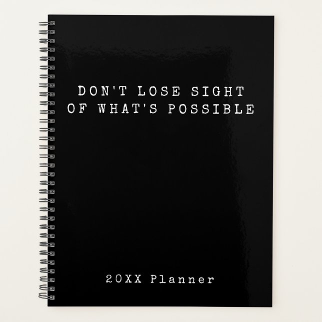 Blanc noir Ce qui peut encourager Texte (Devant)