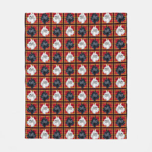 Blanc noir écossais Terrier écossais couverture ch