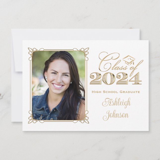 Blanc, Or, Rouge 2024 Invitation photo (Devant)