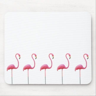 Blanc rose de tapis de souris de Flamant rose